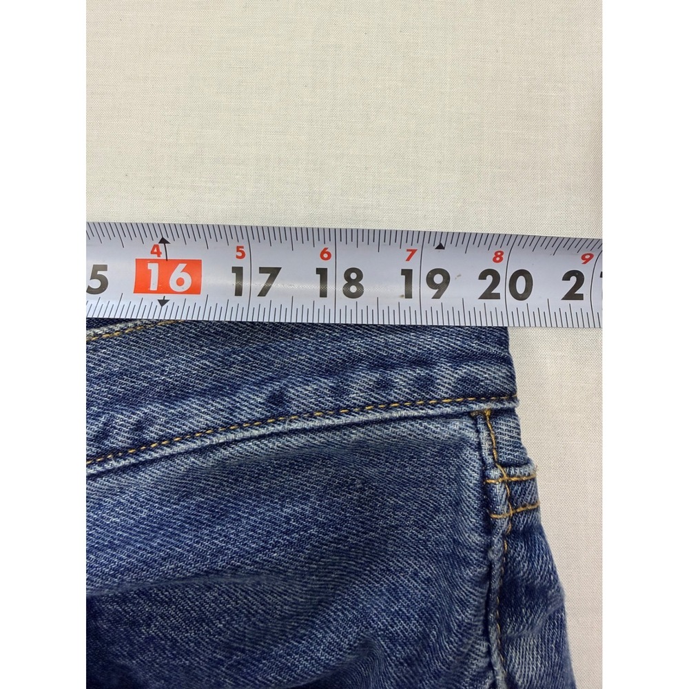 Levis 501 Original Fit Mens Jeans W40 L29 Blue Denim Straight Leg Button Fly - Picture 8 of 10